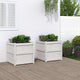 Jardinières vidaxl 2 pc cm en pin massif blanc