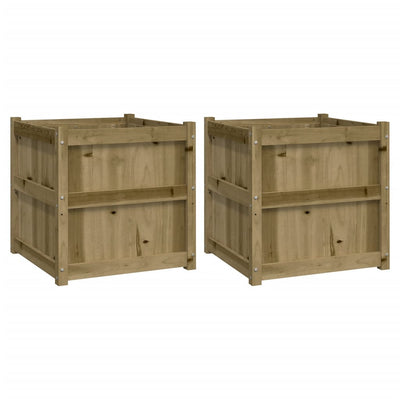 Jardinières vidaxl 2 pc cm en bois imprégné