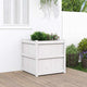 Vidaxl Planning Box 70x70x70 cm Pine solide blanc