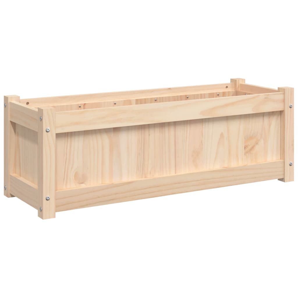 Boîte de planification Vidaxl 90x31x31 cm Pine solide