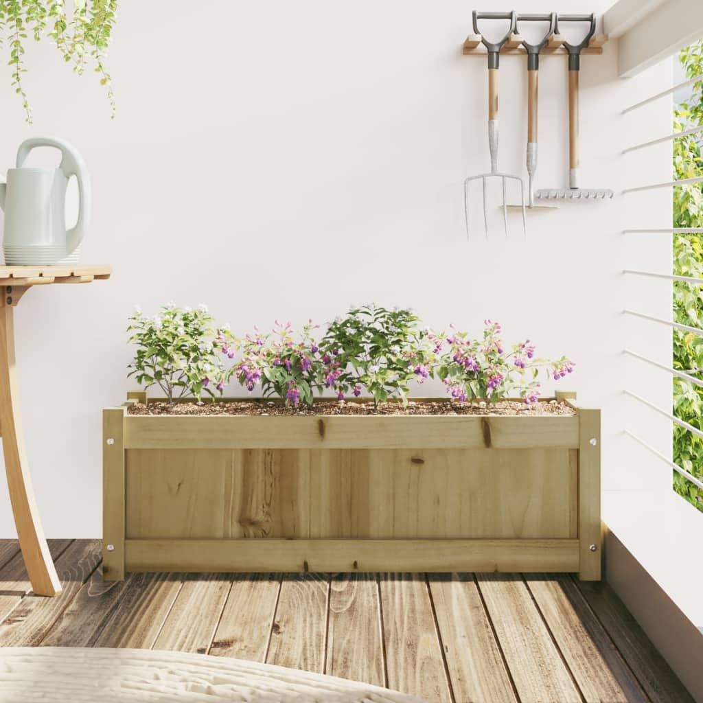 Boîte de planification Vidaxl 90x31x31 cm Pine imprégnée