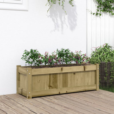 Boîte de planification Vidaxl 90x31x31 cm Pine imprégnée