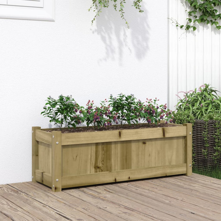 Boîte de planification Vidaxl 90x31x31 cm Pine imprégnée