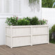 Vidaxl planteur 150x50x70 cm en pin solide blanc
