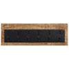 Rack de manteau mural vidaxl avec 6 crochets en bois de mangue solide