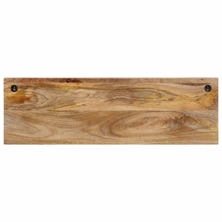 Rack de manteau mural vidaxl avec 5 crochets en bois de mangue solide