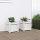 Jardinières vidaxl 2 pc cm en pin massif blanc