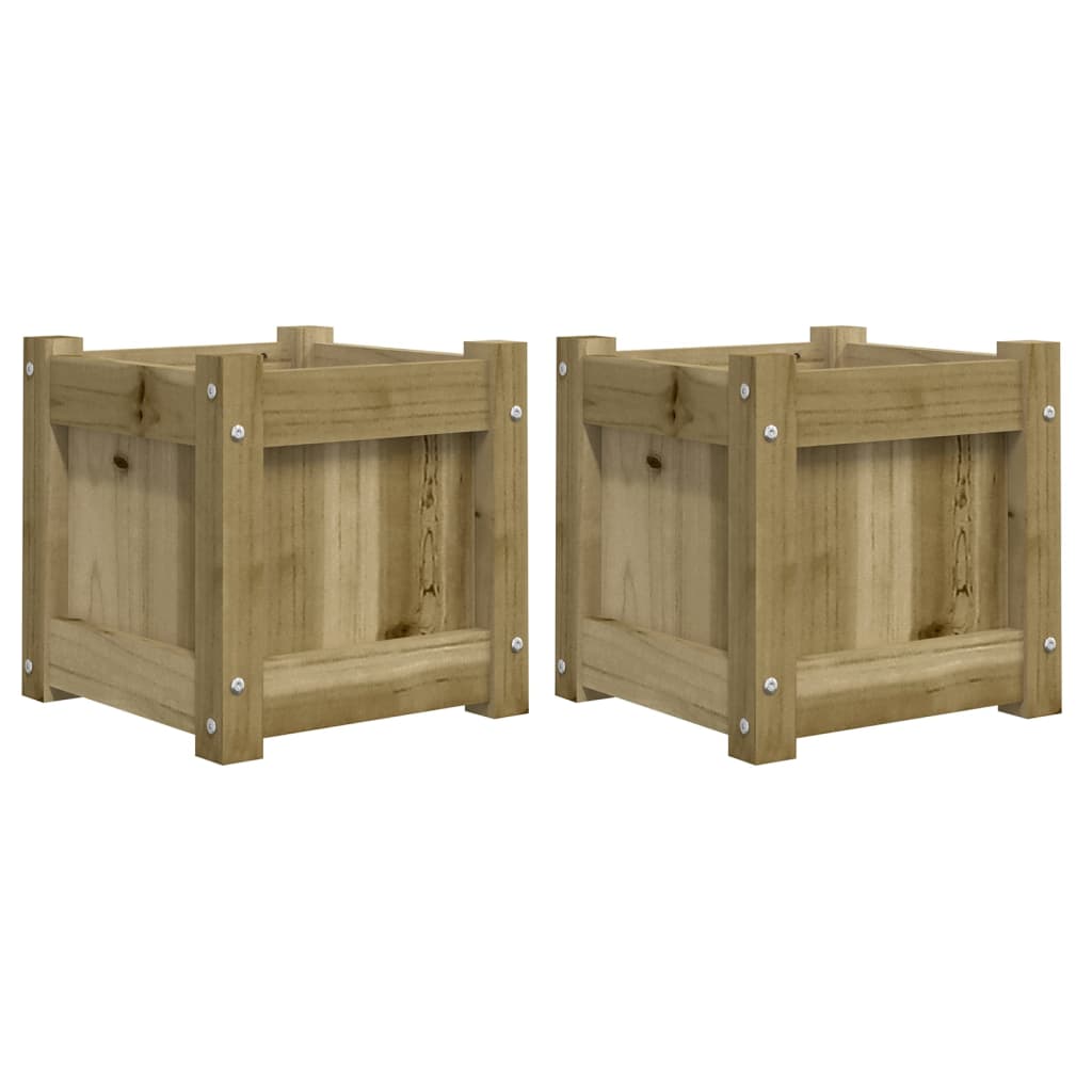 Jardinières vidaxl 2 pc cm en bois imprégné