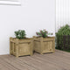 Jardinières vidaxl 2 pc cm en bois imprégné
