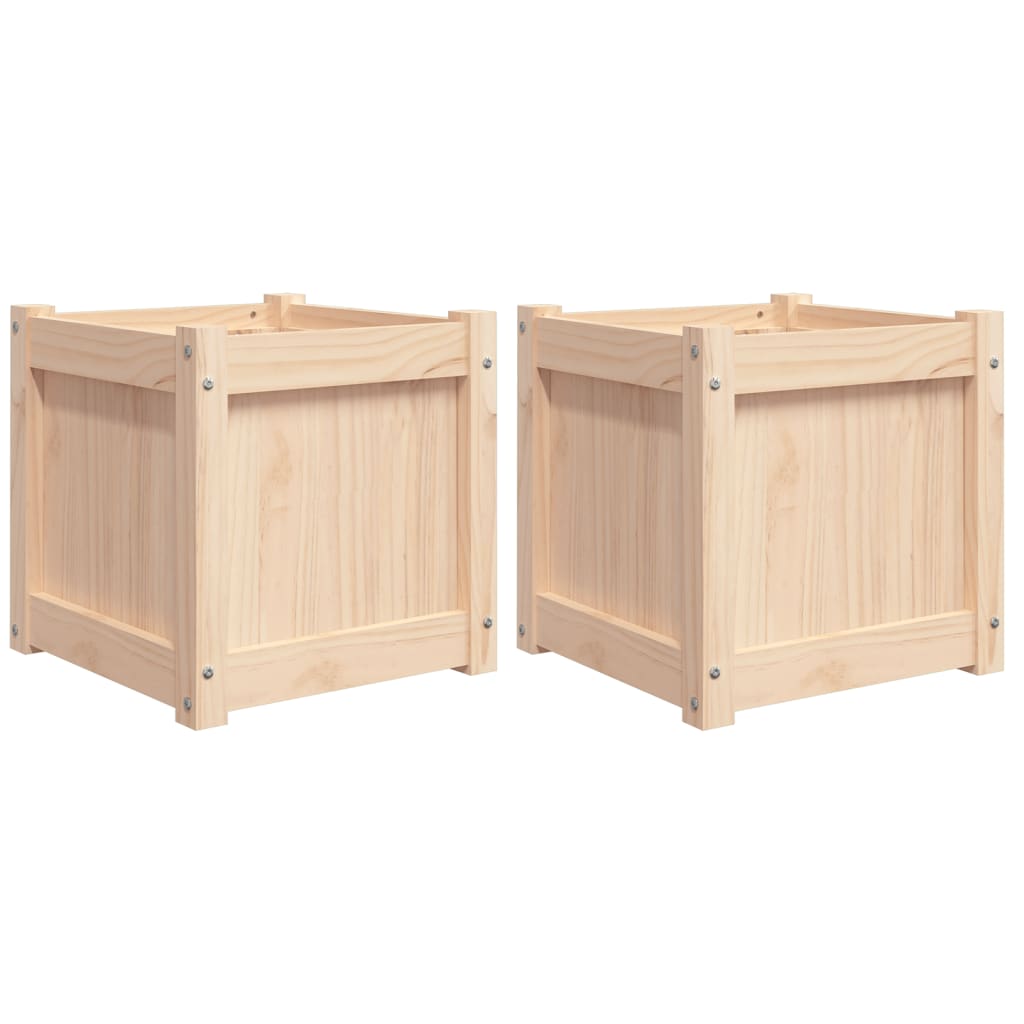 Jardinières vidaxl 2 pc cm solide
