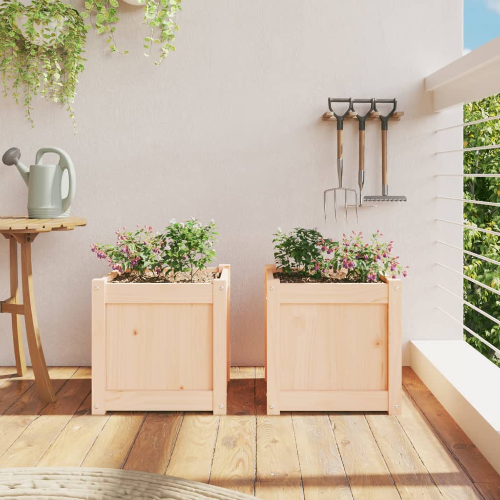 Jardinières vidaxl 2 pc cm solide
