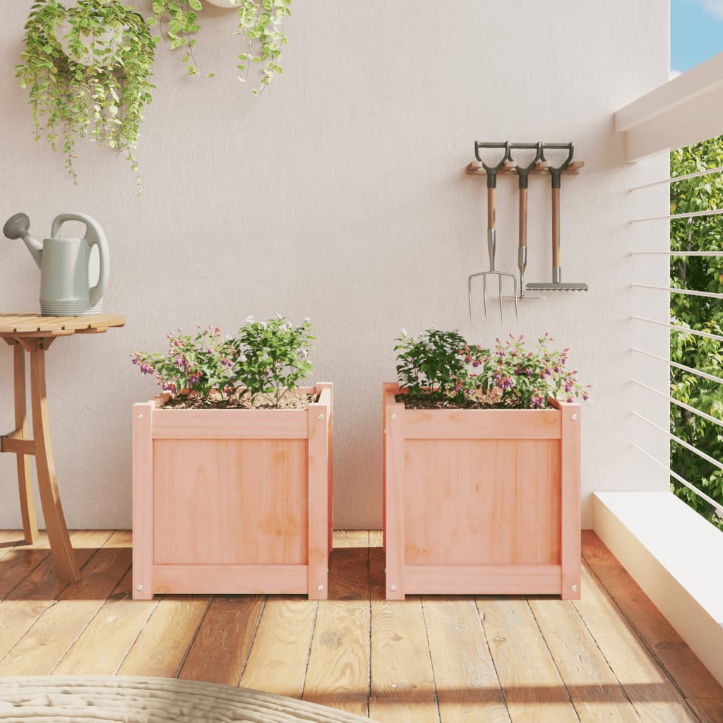 Vidaxl Planters 2 PCS Solide Douglashout