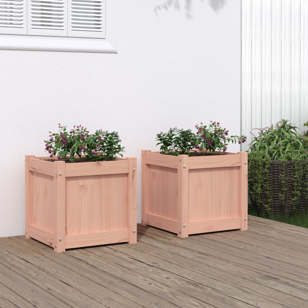 Vidaxl Planters 2 PCS Solide Douglashout
