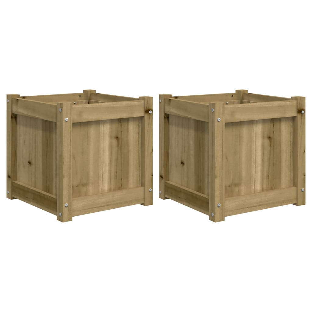 Jardinières vidaxl 2 pc cm en bois imprégné