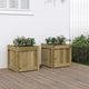 Jardinières vidaxl 2 pc cm en bois imprégné