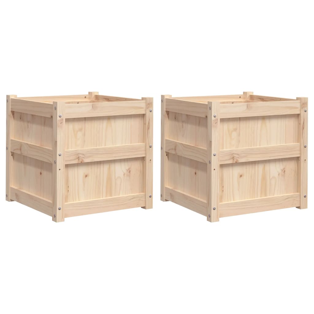 Jardinières vidaxl 2 pc cm solide