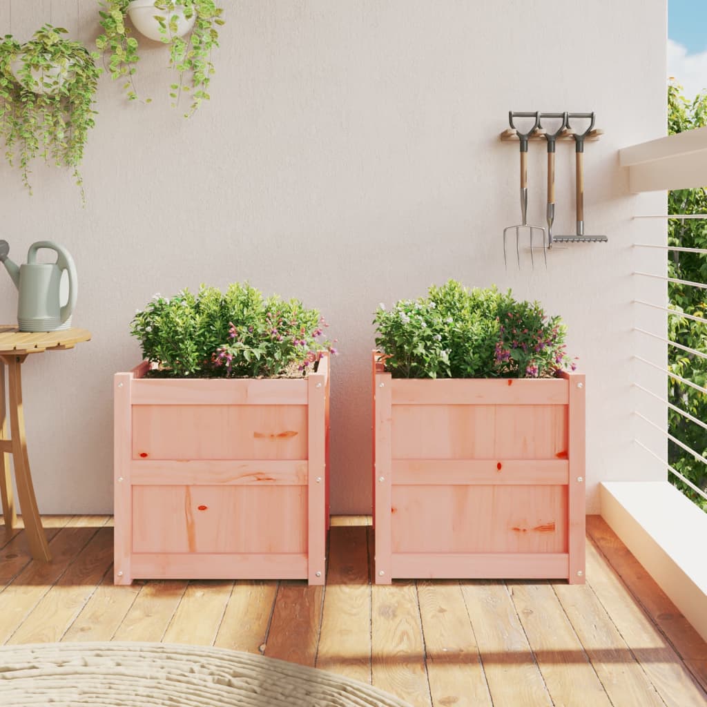 Vidaxl Planters 2 PCS Solide Douglashout