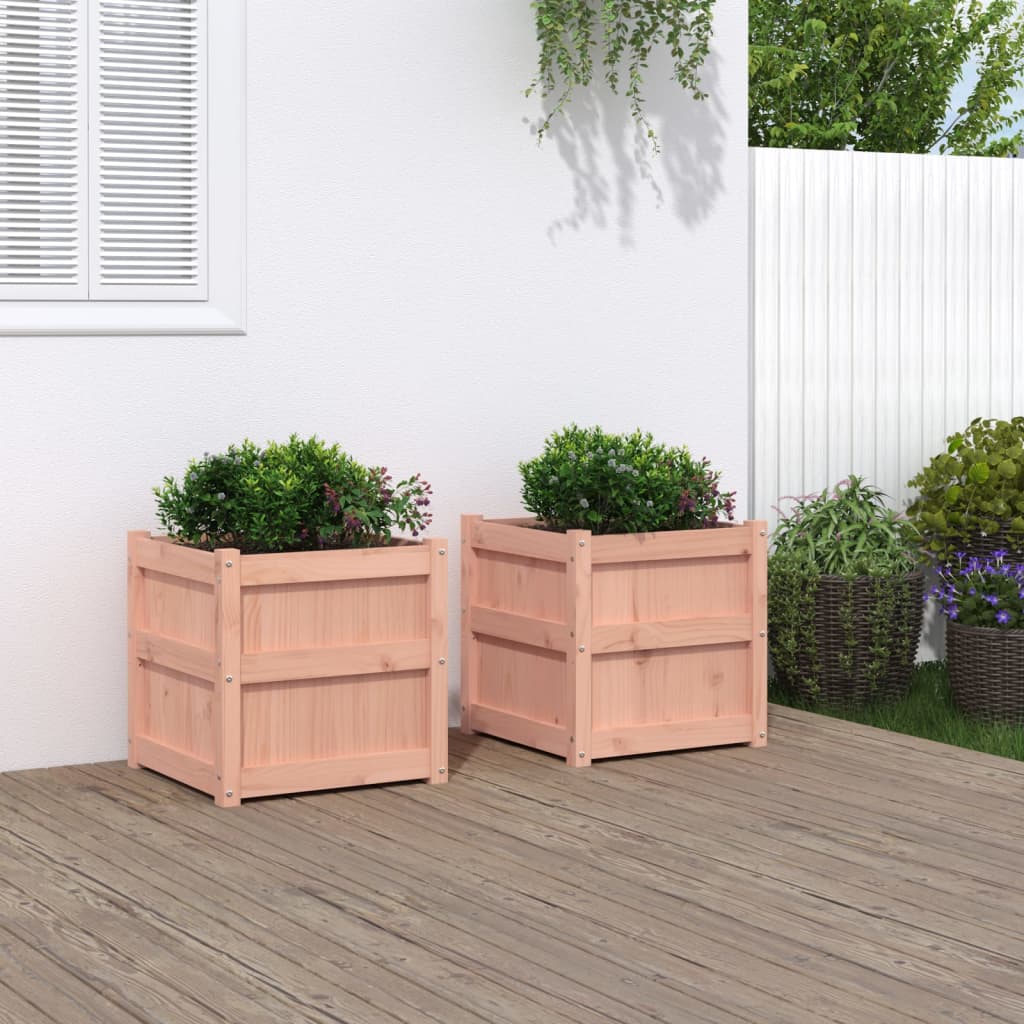 Vidaxl Planters 2 PCS Solide Douglashout