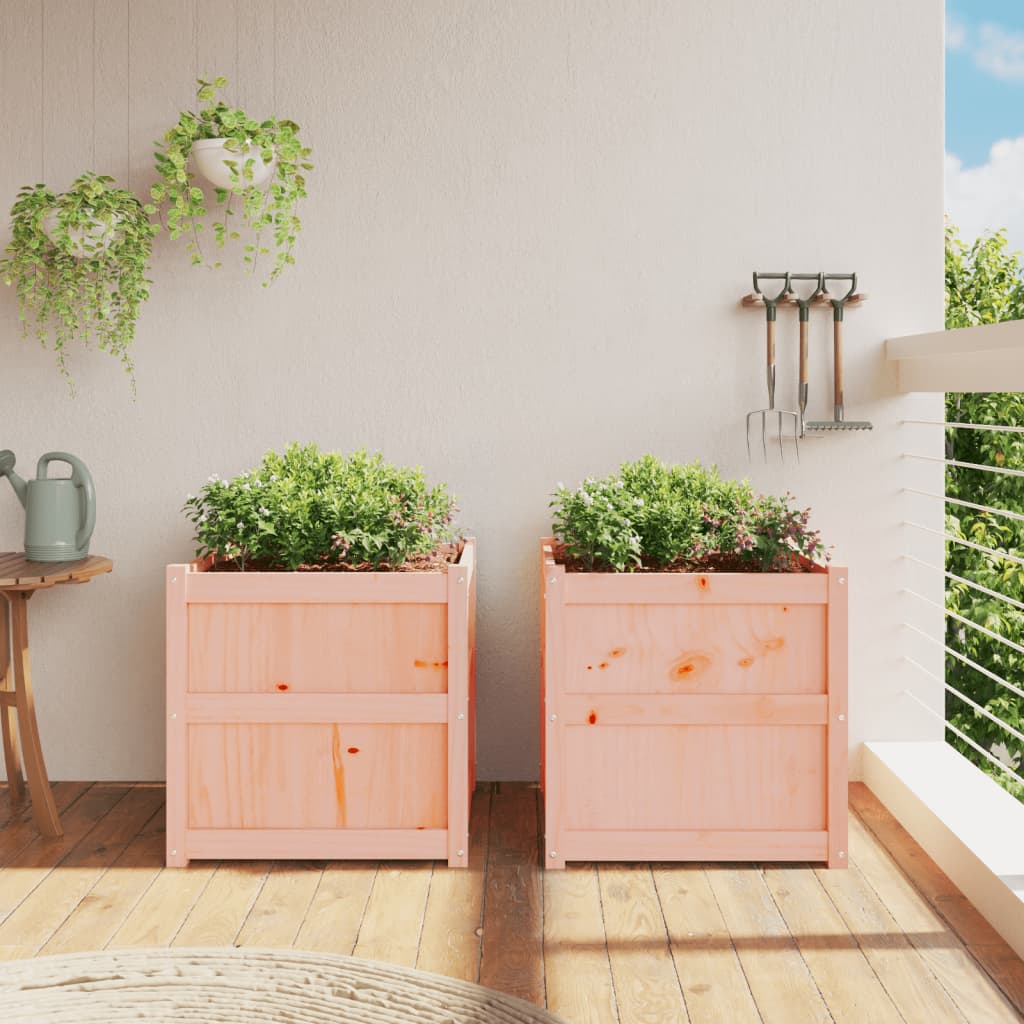 Vidaxl Planters 2 PCS Solide Douglashout