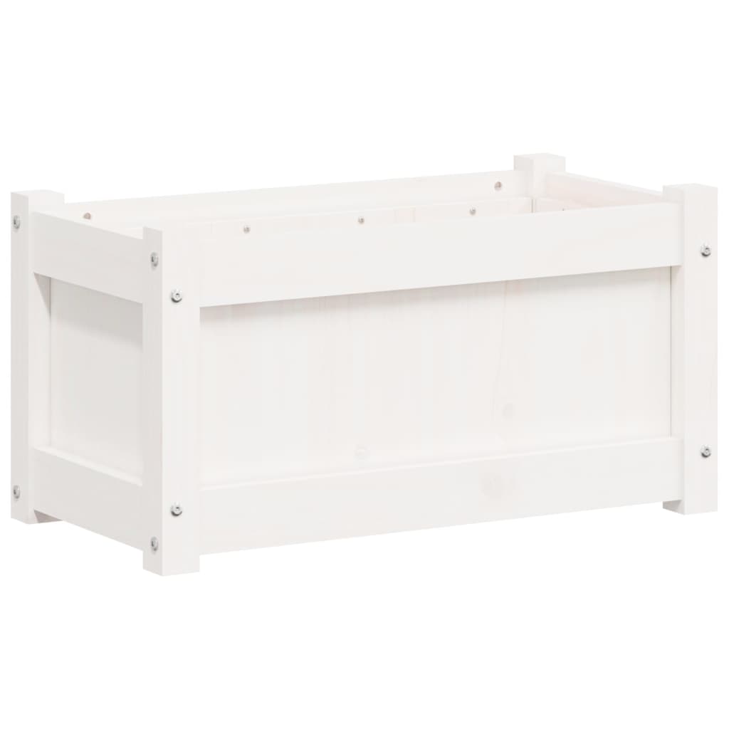 Vidaxl Planning Box 60x31x31 cm Pine solide blanc
