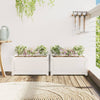 Jardinières vidaxl 2 pc cm en pin massif blanc