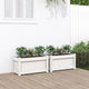 Jardinières vidaxl 2 pc cm en pin massif blanc