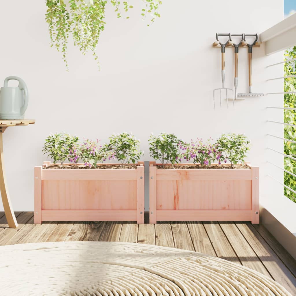 Vidaxl Planters 2 PCS Solide Douglashout