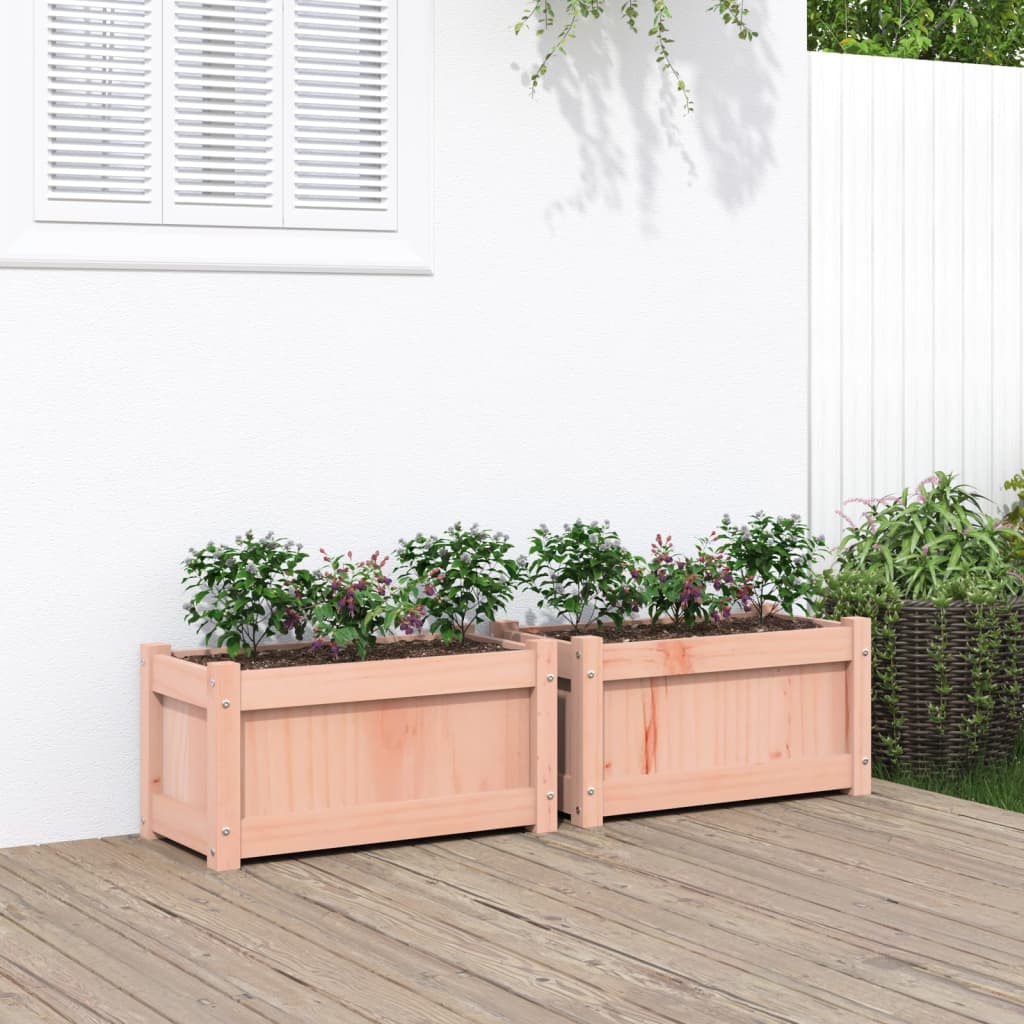 Vidaxl Planters 2 PCS Solide Douglashout
