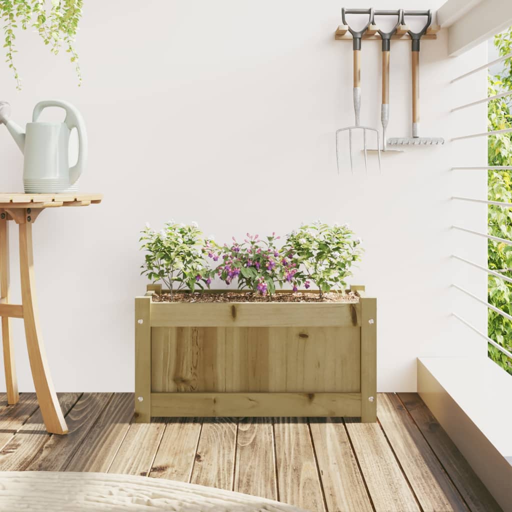 Boîte de planification Vidaxl 60x31x31 cm Pine imprégnée