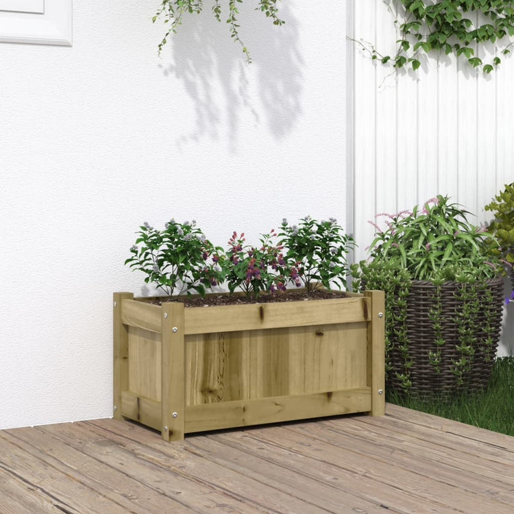 Boîte de planification Vidaxl 60x31x31 cm Pine imprégnée