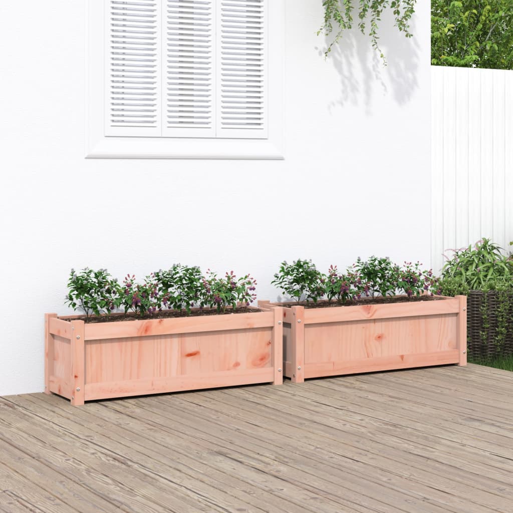 Vidaxl Planters 2 PCS Solide Douglashout