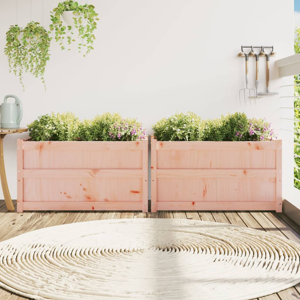 Vidaxl Planters 2 PCS Solide Douglashout