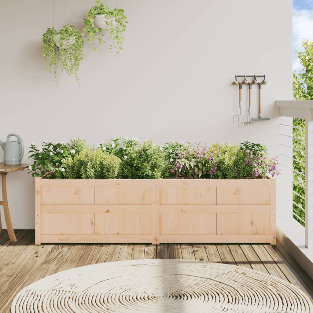 Boîte de planification Vidaxl 180x50x50 cm Pine solide