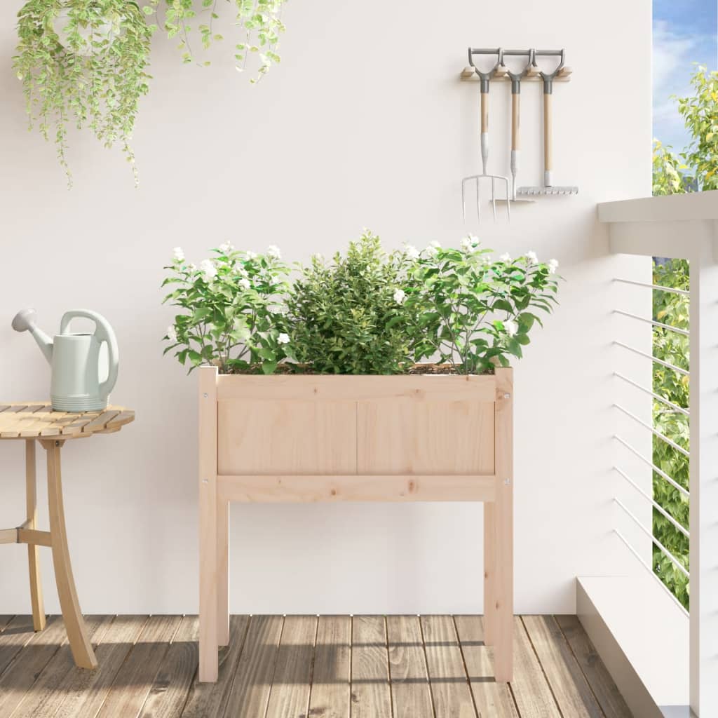 Planteur vidaxl avec des jambes 70x31x70 cm