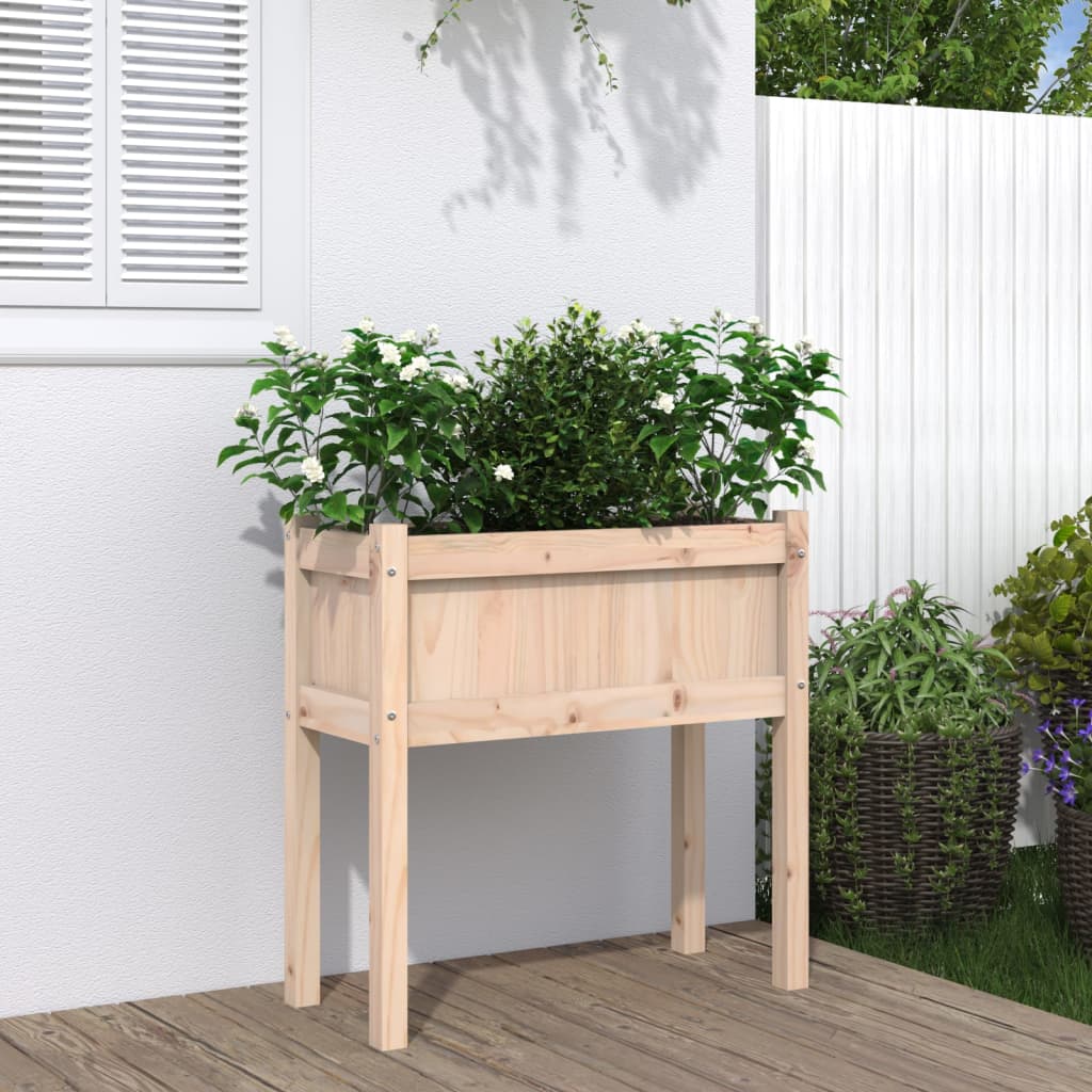 Planteur vidaxl avec des jambes 70x31x70 cm
