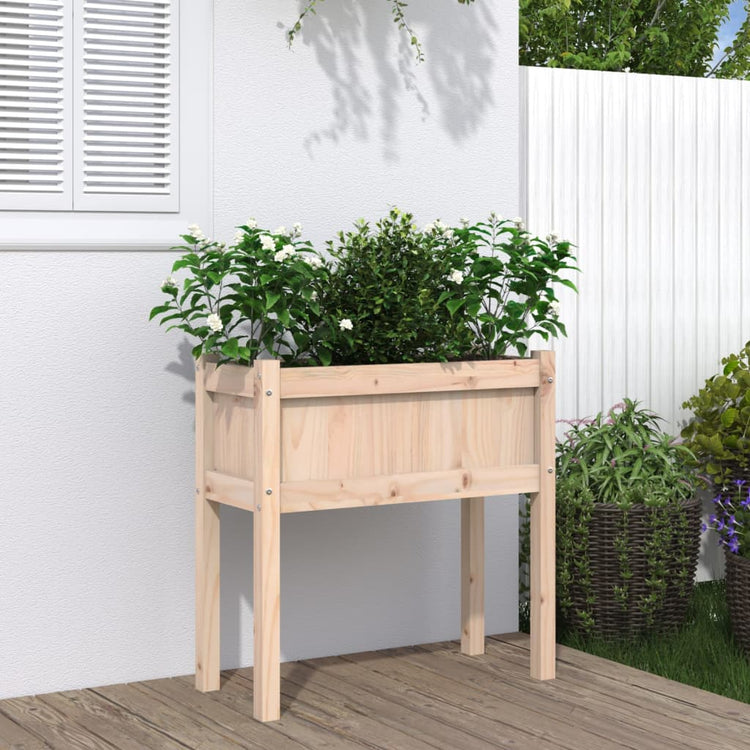 Planteur vidaxl avec des jambes 70x31x70 cm