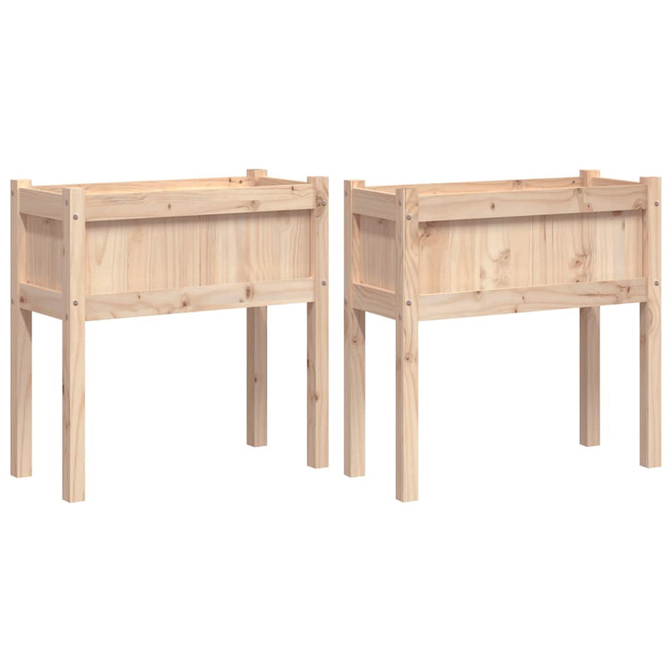 Jardinières vidaxl avec des jambes 2 pc