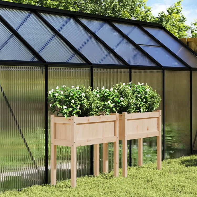 Jardinières vidaxl avec des jambes 2 pc