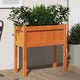 Jardinière Vidaxl avec des jambes 70x31x70 cm Brunier en bois de pin