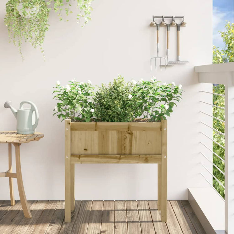 Planteur Vidaxl avec des jambes 70x31x70 cm