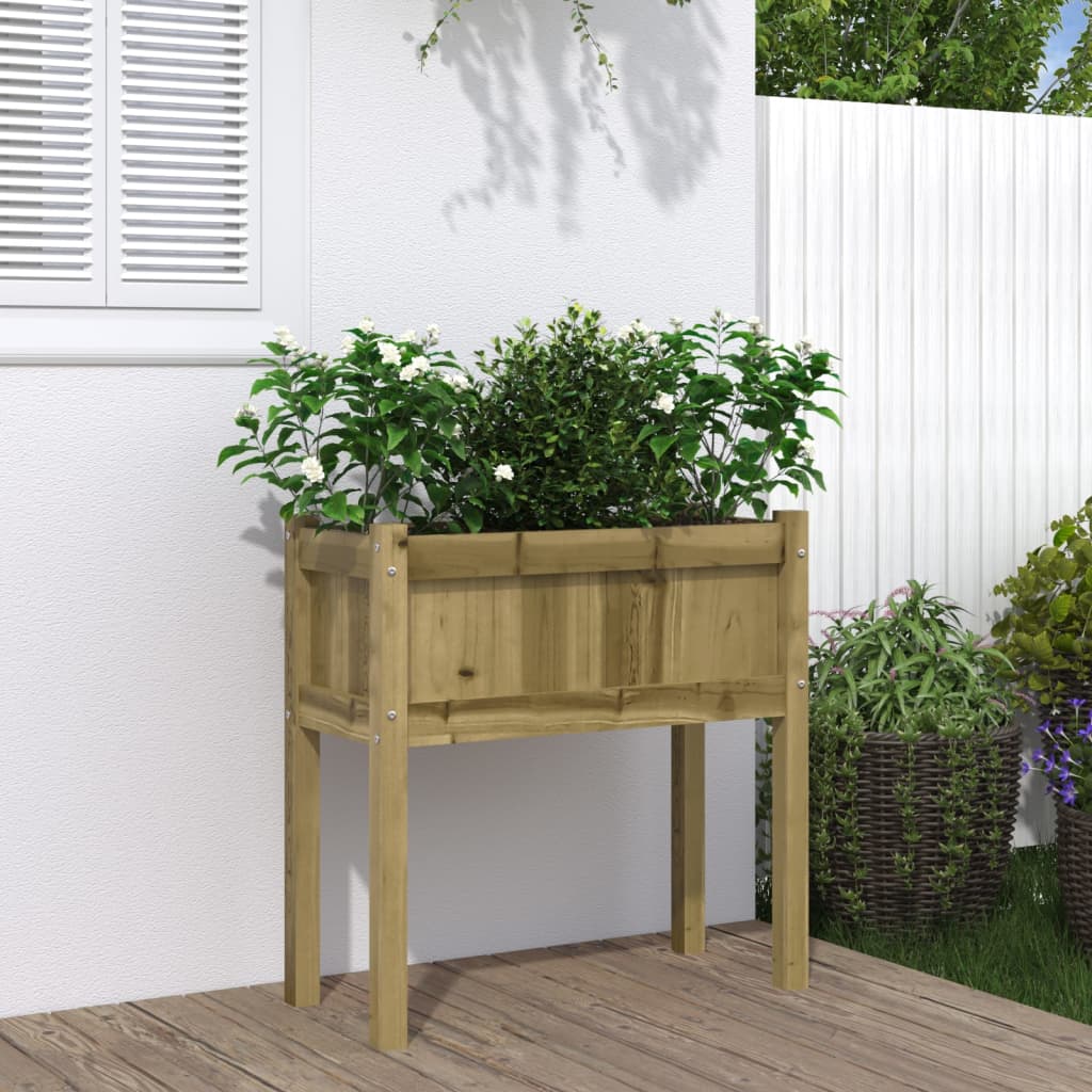 Planteur Vidaxl avec des jambes 70x31x70 cm