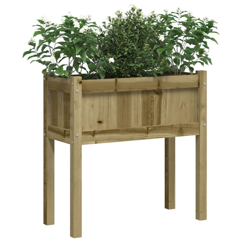 Jardinières vidaxl avec des jambes 2 pc cm en bois imprégné