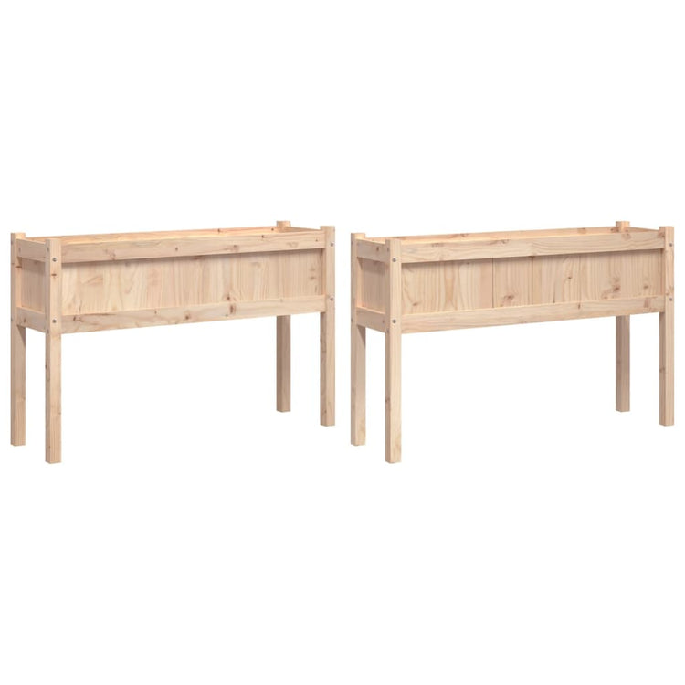 Jardinières vidaxl avec des jambes 2 pc