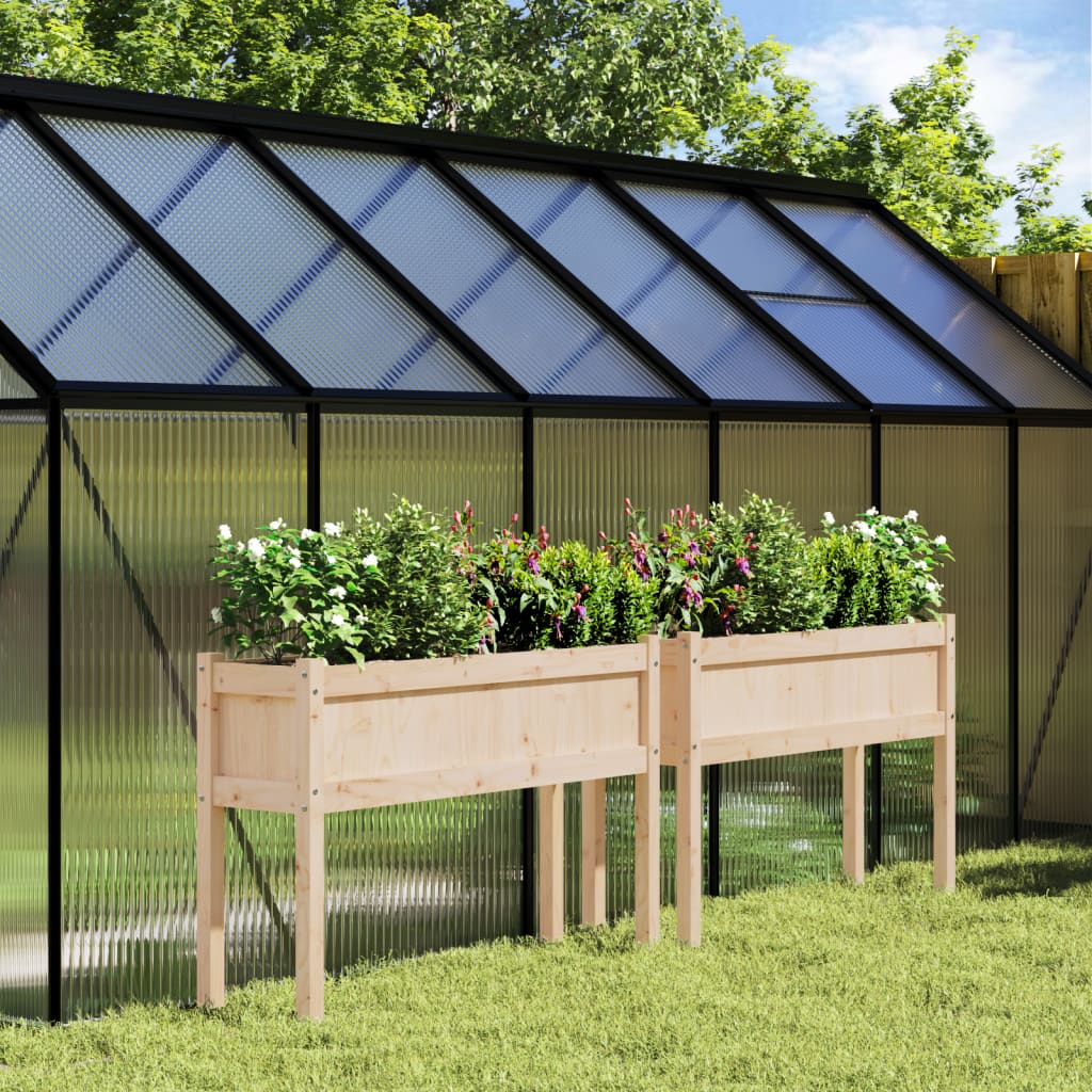 Jardinières vidaxl avec des jambes 2 pc