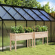 Jardinières vidaxl avec des jambes 2 pc