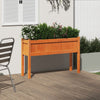 Jardinière Vidaxl avec jambes 110x31x70 cm Brunier en bois de pin