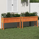 Jardinières vidaxl avec pattes 2 pcs cm lavage de pin massif brun