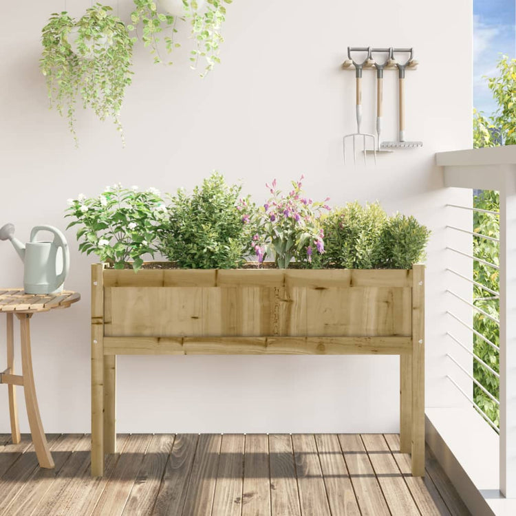 Planteur Vidaxl avec des jambes 110x31x70 cm