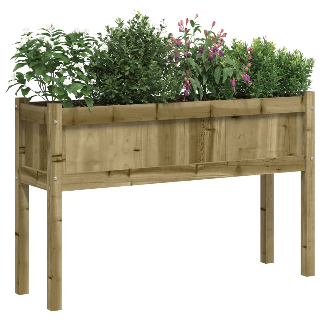 Jardinières vidaxl avec des jambes 2 pc cm en bois imprégné