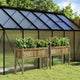 Jardinières vidaxl avec des jambes 2 pc cm en bois imprégné
